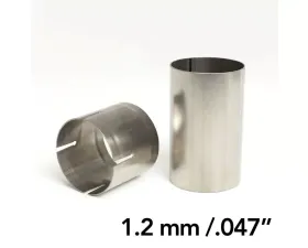 Ticon Industries Male / Female 3.5in Titanium Slip Fit Connector 1.2mm/.047in Wall Thickness Set