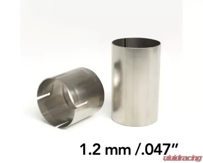 Ticon Industries Male / Female 3.5in Titanium Slip Fit Connector 1.2mm/.047in Wall Thickness Set - 105-08904-0000
