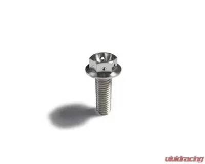 Ticon Industries Titanium Bolt Flanged M10x20x1.5TP 14mm 6pt Head Drilled - 126-00615-0520
