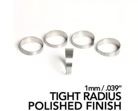 Ticon Industries 1.75in Diameter 1.5D Tights Radius 1mm/.039in Polished Titanium Pie Cut - 5pk