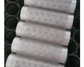 Ticon Industries 14.9in OAL 4.0in Perforated Titanium Punch Tube