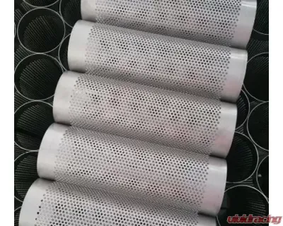 Ticon Industries 14.9in OAL 4.0in Perforated Titanium Punch Tube - 117-10214-0000