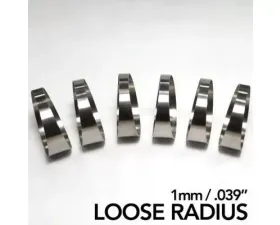 Ticon Industries 3.15in Diameter 1.5D Loose Radius 1mm/.039in Titanium Pie Cut - 6pk