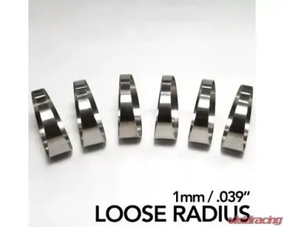 Ticon Industries 3.15in Diameter 1.5D Loose Radius 1mm/.039in Titanium Pie Cut - 6pk - 109-08002-0003