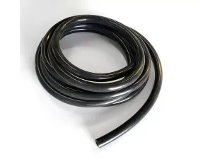 Ticon Industries 1/4in / 6mm Black Silicone Hose - 10ft