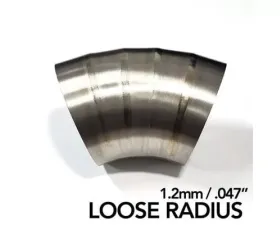 Ticon Industries 2.5in Dia 1.5D Loose Rad 90Deg Bend 1.2mm/.047in Pre Welded Titanium Pie Cut - 10pk