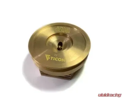Ticon Industried Tig Aesthetics 3" Universal Vband Heat Sink w/ Purge - Tellurium Copper - 903-75076-1001