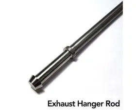 Ticon Industries 12in Length x 1/2in Titanium Billet Exhaust Hanger Rod - Mushroom End