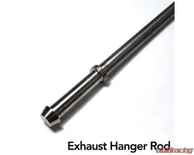 Ticon Industries 8in Length x 3/8in Titanium Billet Exhaust Hanger Rod - Mushroom End - 108-00301-1203