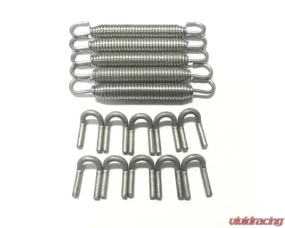 Ticon Industries Green Silicone Titanium Spring Tab and Spring Kit (10 Tabs/5 Springs) - 5 Pack - 108-00215-1102