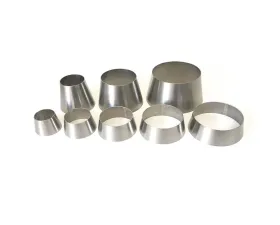 Ticon Industries 1-3/16in OAL 1.5in to 2in Titanium Transition Reducer Cone