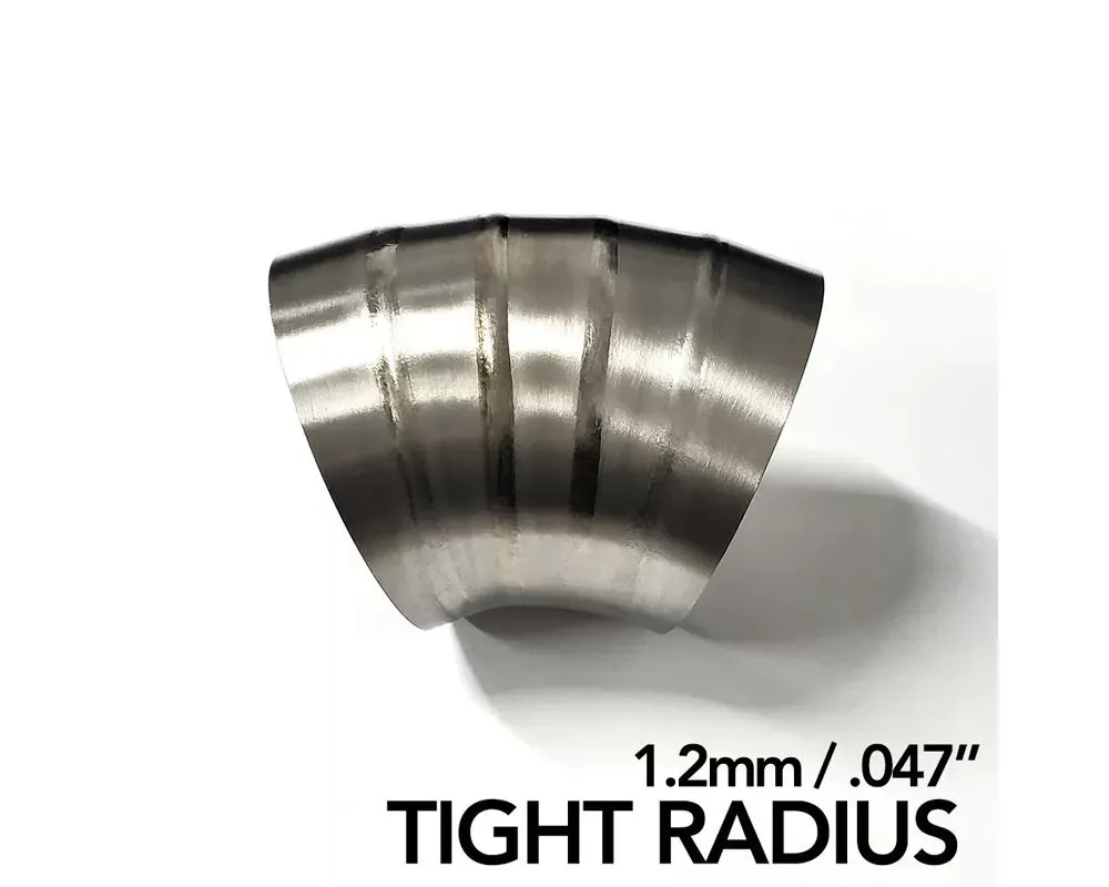 Ticon Industries 2.5in 90 Degree 1.26D Tight Radius 1.2mm/.047in Wall Titanium Pie Cuts - 10 pack - 141-06350-1314