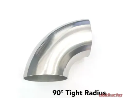 Ticon Industries 3.5in. Titanium 90 Degree Elbow 1D 1.2mm/.049in. No Leg - 101-08954-3110