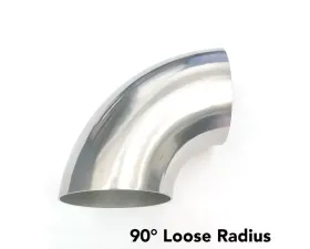 Ticon Industries 1.25in Titanium 90 Degree Elbow - 1.2D Radius 1mm/.039in (No Leg)