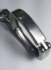 Ticon Industries 3.5in Stainless Steel Tri-Clover Clamp Heavy Duty Single Pin w/Silicone Gasket                                     - 119-08900-0100 - Image 2