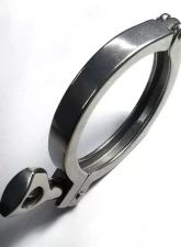 Ticon Industries 4in Stainless Steel Tri-Clover Clamp Heavy Duty Single Pin w/Silicone Gasket                                     - 119-10200-0100 - Image 2