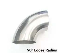 Ticon Industries 2.5in Titanium 90 Degree Elbow - 1D Radius 1mm/.039in (No Leg)