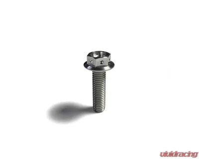 Ticon Industries Titanium Bolt Flanged M8x25x1.25TP 12mm 6pt Head Drilled - 126-00514-0525