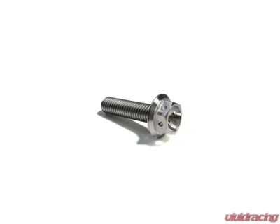 Ticon Industries Titanium Bolt Flanged M10x30x1.5TP 14mm 6pt Head Drilled - 126-00615-0530