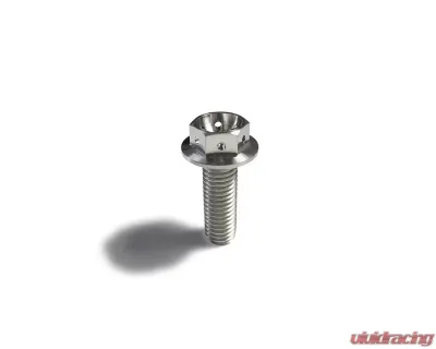 Ticon Industries Titanium Bolt Flanged M10x30x1.5TP 14mm 6pt Head Drilled - 126-00615-0530