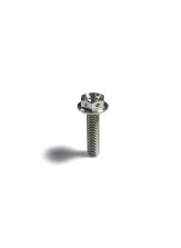 Ticon Industries Titanium Bolt Flanged M6x10x1TP 10mm 6pt Head Drilled                                     - 126-00413-0510 - Image 2
