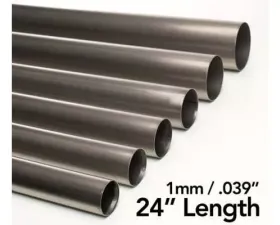 Ticon Industries 2.13in Diameter 24in Length 1mm/.039in Wall Thickness Titanium Tube