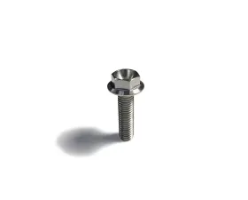Ticon Industries Titanium Bolt Flanged M6x10x1TP 10mm 6pt Head