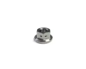 Ticon Industries Titanium Nut Flanged M10x1.25TP 14mm 6pt Head Drilled