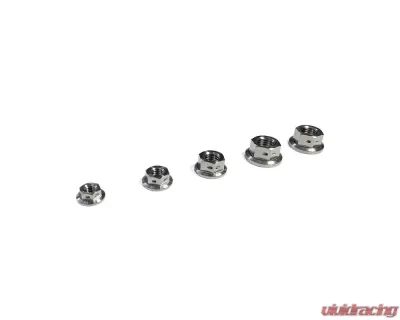 Ticon Industries Titanium Nut Flanged M6x1TP 10mm 6pt Head Drilled - 126-10413-0510