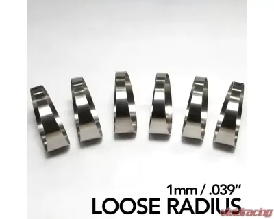 Ticon Industries 1.5in 7.5 Degree 2.25in CLR Loose Radius 1mm Wall Titanium Pie Cuts - 6pk - 109-03802-0003