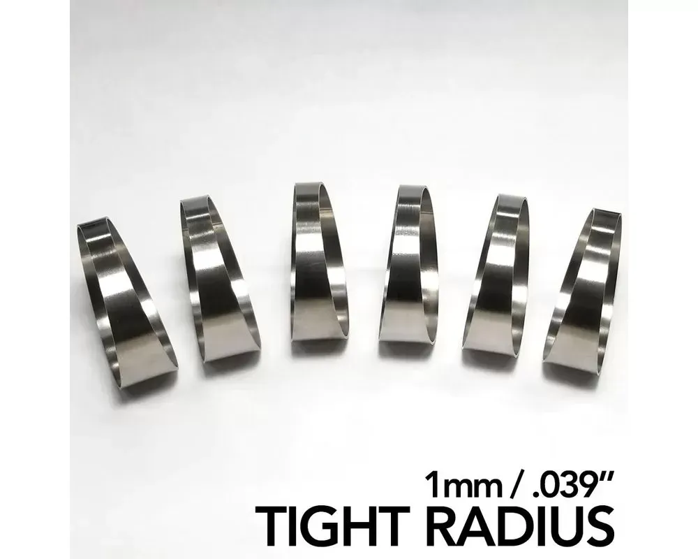 Ticon Industries 1.88in 7.5 Degree 1D/1.88in CLR Tight Radius 1mm Wall Titanium Pie Cuts - 6pk - 109-04802-0013