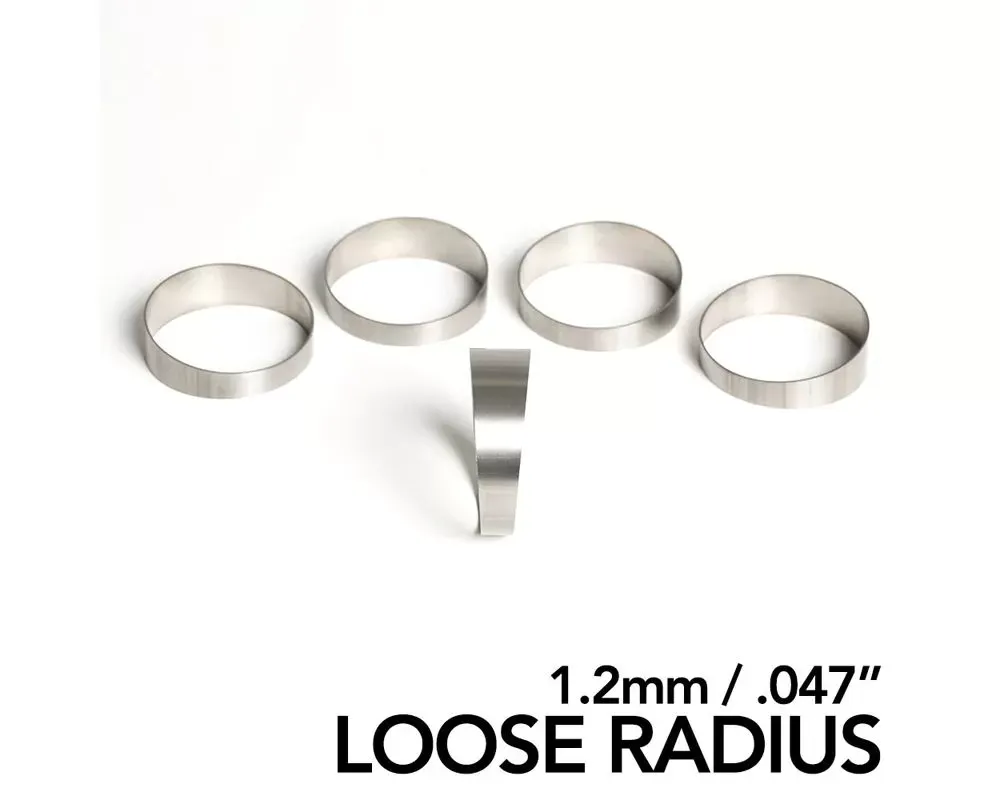 Ticon Industries 2.36in 45 Degree 1.7D/4.01in CLR LR 1.2mm/.047in Wall Titanium Pie Cuts - 5pk - 109-06001-0004