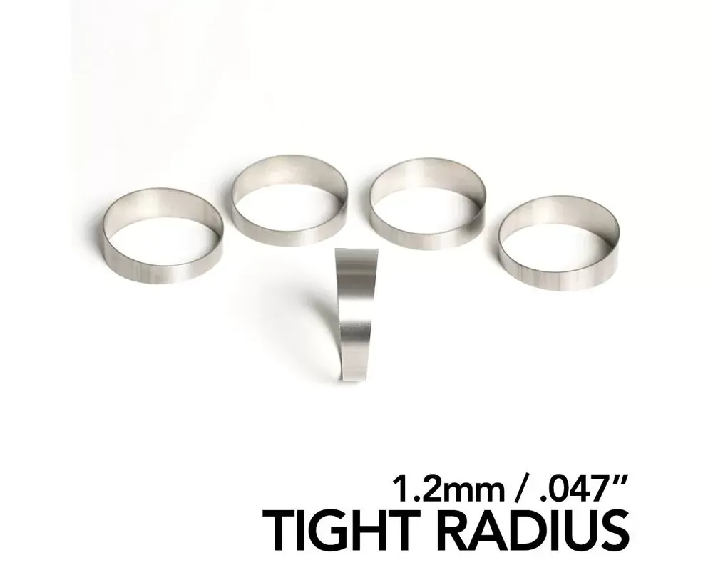 Ticon Industries 3.5in 45 Degree 1D CLR 1mm/.039in Wall Titanium Pie Cuts - 5 pack - 109-08901-0014