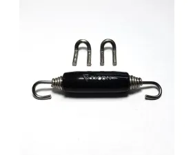 Ticon Industries Black Silicone Titanium Spring Tab and Spring Kit (2 Tabs/1 Spring) - Single Kit