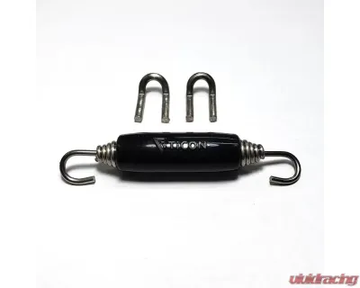 Ticon Industries Black Silicone Titanium Spring Tab and Spring Kit (2 Tabs/1 Spring) - Single Kit - 108-00211-1101