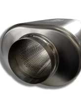 Ticon Industries 12in Overall Length 3.5in Oval Titanium Muffler - 3.5in Center In/Center Out                                     - 116-08913-0100 - Image 2