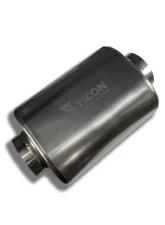 Ticon Industries 12in Overall Length 3.5in Oval Titanium Muffler - 3.5in Center In/Center Out                                     - 116-08913-0100 - Image 2