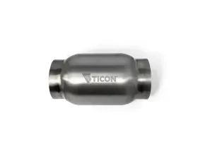 Ticon Industries 2.5in Inlet/Outlet 3.5in Body x 7in OAL Titanium Bullet Resonator