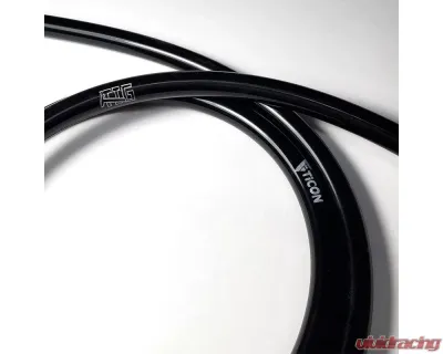 Ticon Industries Tig Aesthetics 6mm Silicone Argon Line - 10ft Length (Black) - 903-74006-0000