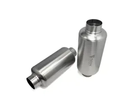 Ticon Industries 17in OAL 4.0in In/Out Ultralight Titanium Muffler