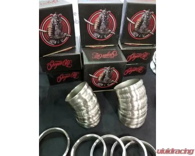 Ticon Industries 3rd Party: Shogun Cuts by Jesse James 1.75" Pie Cut Tight Radius polished - 903-01451-1100