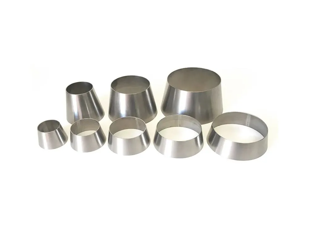 Ticon Industries Transition Reducer: 3" to 7" Titanium Transition Reducer 3" OAL - 1.2mm/.047 - 107-17876-4000