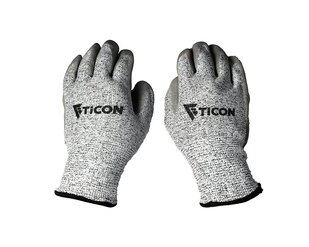Ticon Industries Merchandise: Fabrication Basics Nitrile Coated Anti-Cut 5/Abrasion Resistant Gloves 1 Pair X-Large  Size 10 - 100-60000-4000