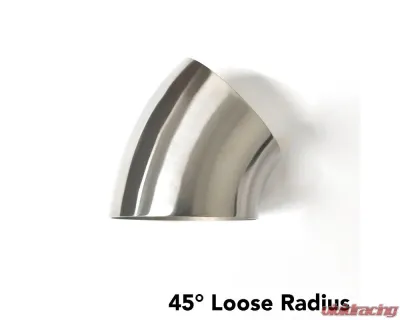 Ticon Industries TI Elbow: 2.5" Titanium 45 Degree Elbow 1.5D 1mm/.039" No Leg - 101-06323-3115