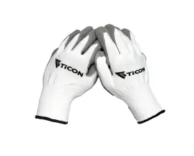 Ticon Industries Merchandise: Fabrication Basics Nitrile Coated Nylon Gloves 10pk Large  Size 9