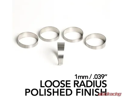 Ticon Industries Pie Cuts LR: 5" Pie Cut 1.5D Loose Radius 1mm/.039" 5 Pack Polished - 109-12701-2003