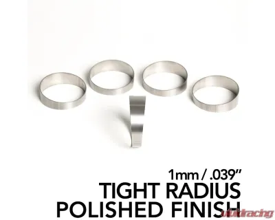 Ticon Industries Pie Cuts TR: 5" Pie Cut 1D Tight Radius 1mm/.039" 5 Pack Polished - 109-12701-2013