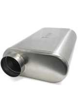 Ticon Industries 2.5" Titanium Low Profile Oval Muffler 17" OAL Offset/Offset - Same Side                                     - 116-06323-0260 - Image 2