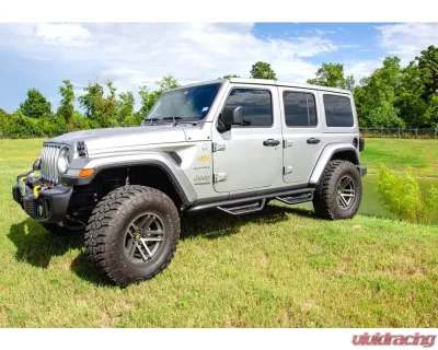 N-Fab Podium LG and SS Steps Textured Black Jeep Wrangler JL 4-Door - HPJ1866-TX
