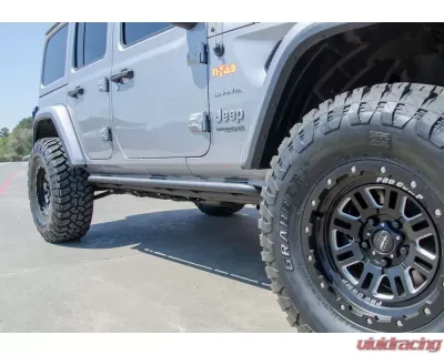 N-Fab Textured Black RKR Rails Step Systems Jeep Gladiator 2020-2024 - J194TRKR